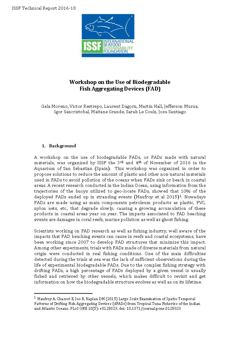 Testing Biodegradable Fishing Gear Around the World  NEW Infographics &  Video - International Seafood Sustainability Foundation